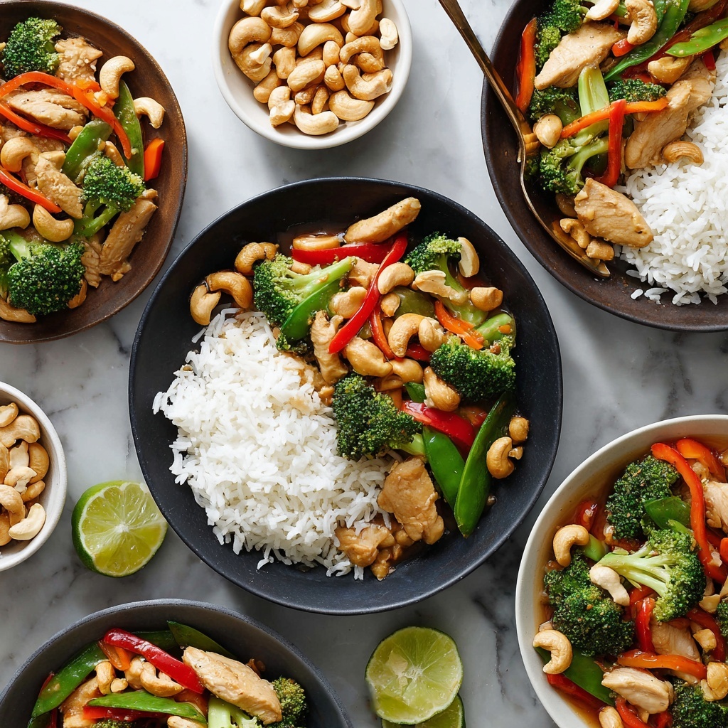 Chicken and Vegetable Stir-Fry with Cashews Recipe - Recipe Image