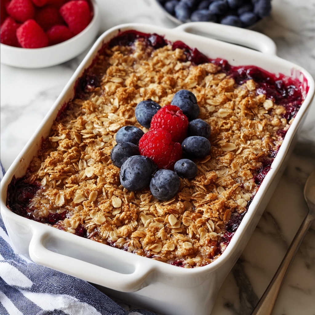 Baked Oatmeal with Fruit and Nuts Recipe - Recipe Image