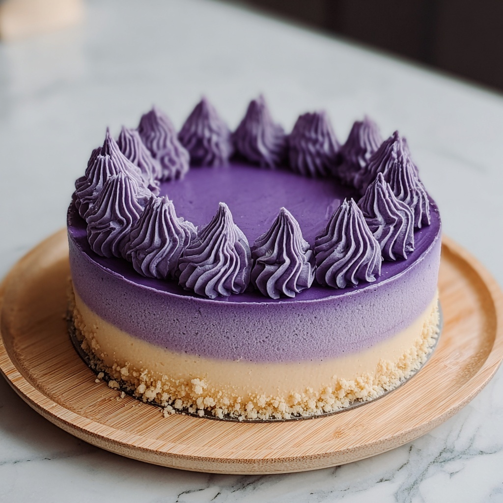 Ube Cheesecake Recipe - Recipe Image