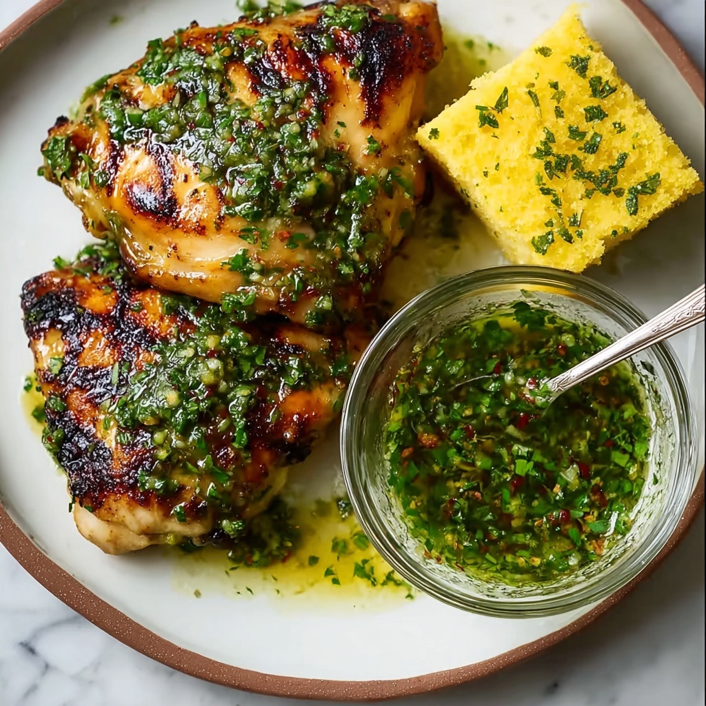 Grilled Chicken Thighs with Chimichurri Recipe - Recipe Image