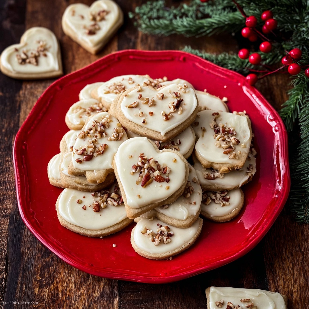 Pecan Sugar Cookies with Brown Butter Icing Recipe - Recipe Image
