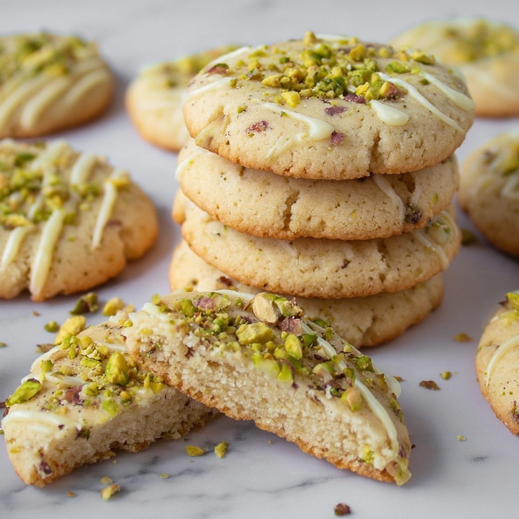 Pistachio Shortbread Cookies Recipe - Recipe Image