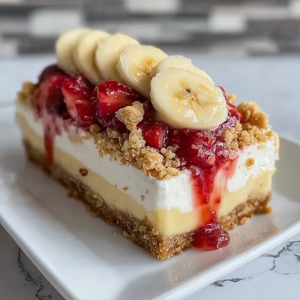 Strawberry Cheesecake Banana Pudding Recipe - Recipe Image