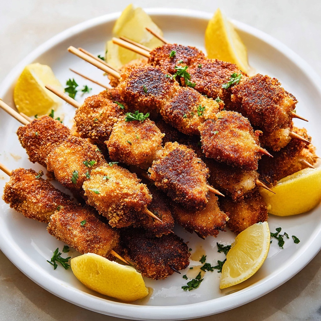 Breaded Chicken Skewers Recipe - Recipe Image
