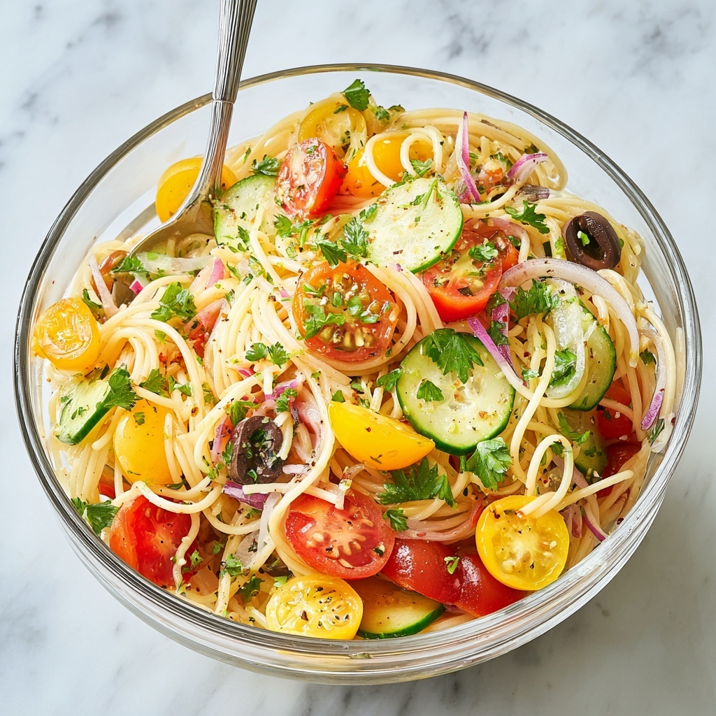 Spaghetti Salad Recipe - Recipe Image