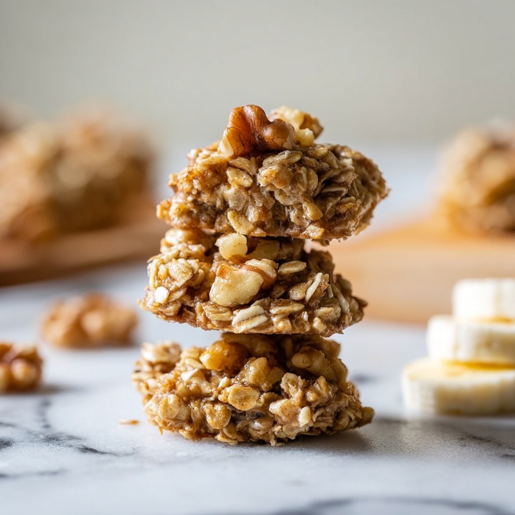 Healthy Banana Oat Cookies Recipe - Recipe Image