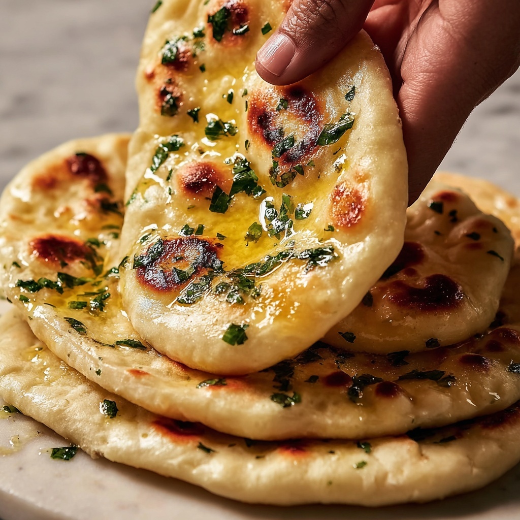 Authentic Artisan Garlic Naan Recipe - Recipe Image