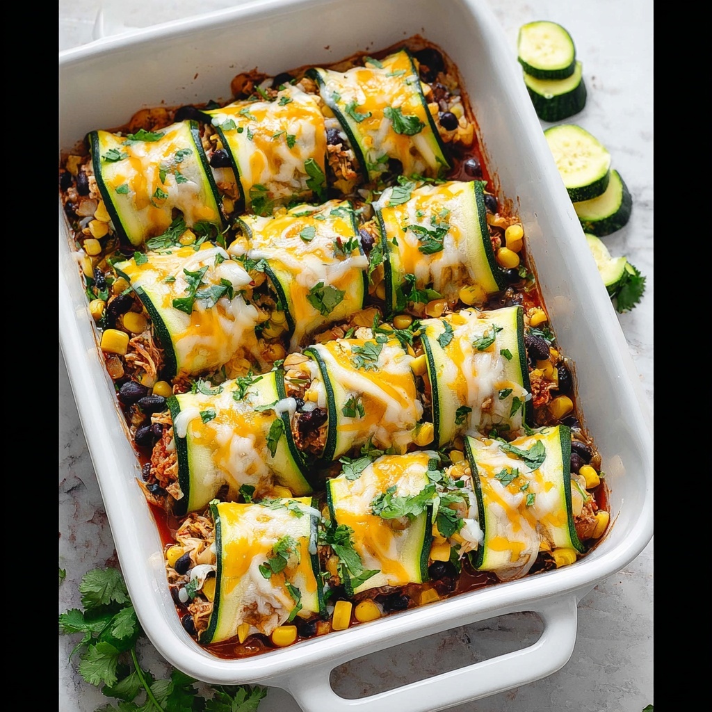 Zucchini Enchilada Roll Ups Recipe - Recipe Image