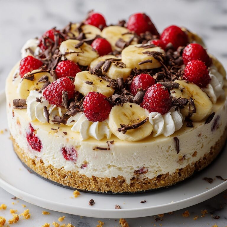 No-Bake Banana Split Cheesecake Recipe