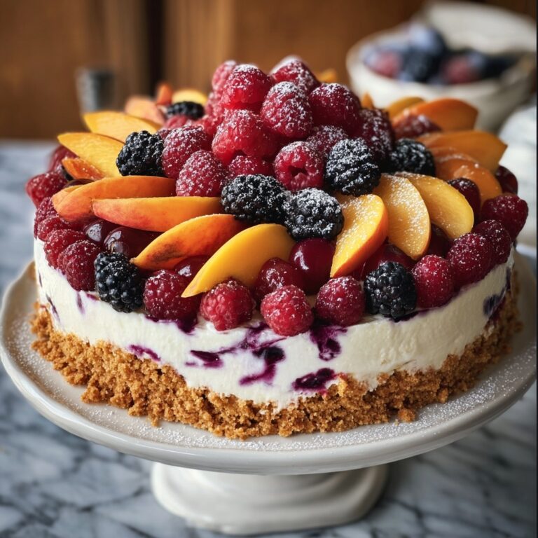Berry and Peach Cheesecake Recipe