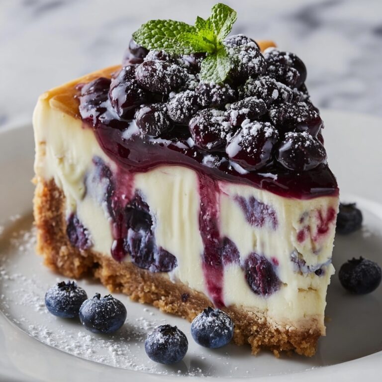 White Chocolate Blueberry Cheesecake Recipe