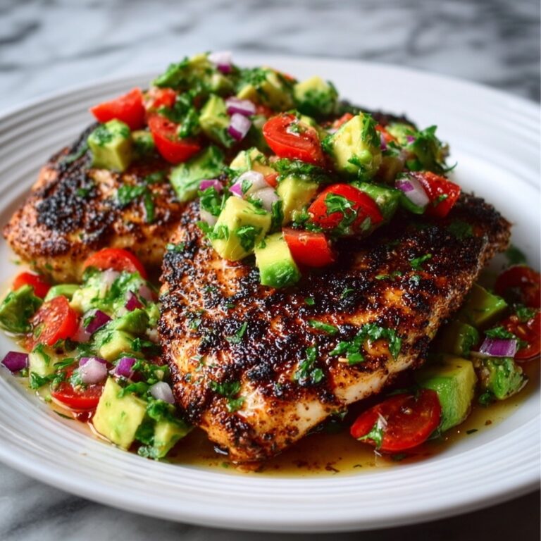 Fiesta Lime Chicken with Avocado Salsa Recipe