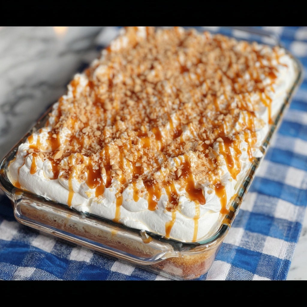 Butter Brickle Poke Cake Recipe - Recipe Image