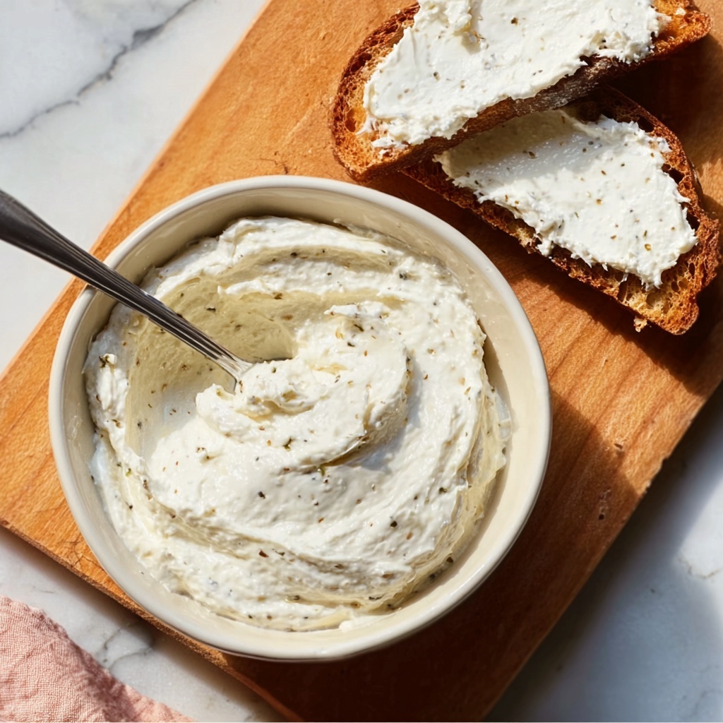 Homemade Garlic & Herb Boursin Cheese Spread Recipe - Recipe Image