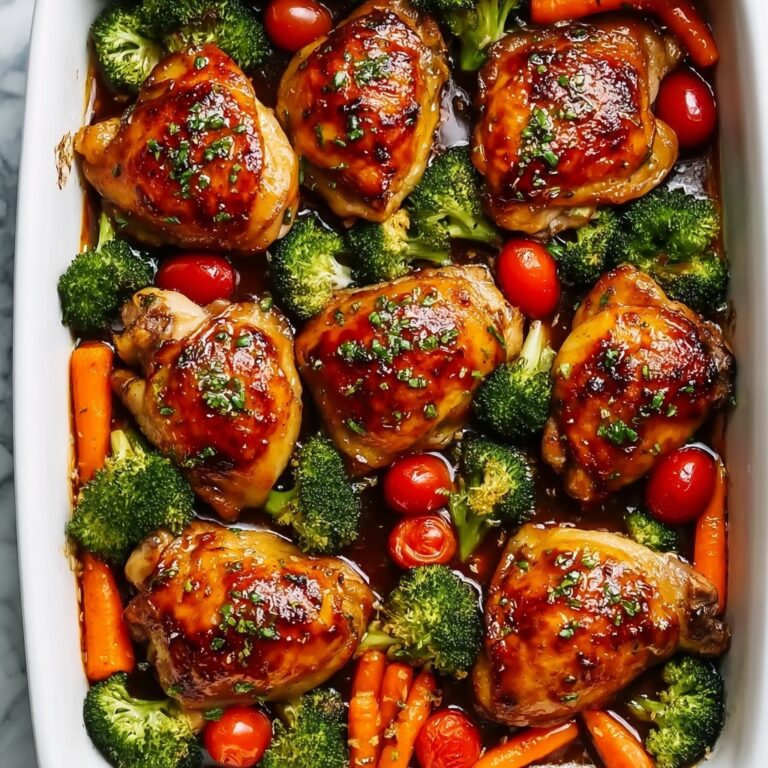 One Pan Balsamic Chicken and Veggies Recipe