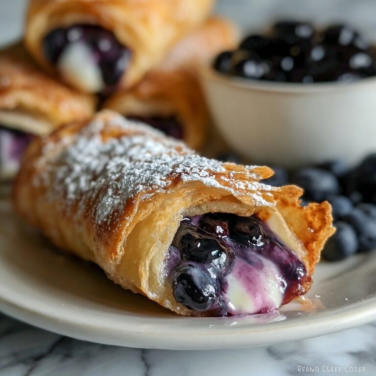 Blueberry Cream Cheese Egg Rolls Recipe