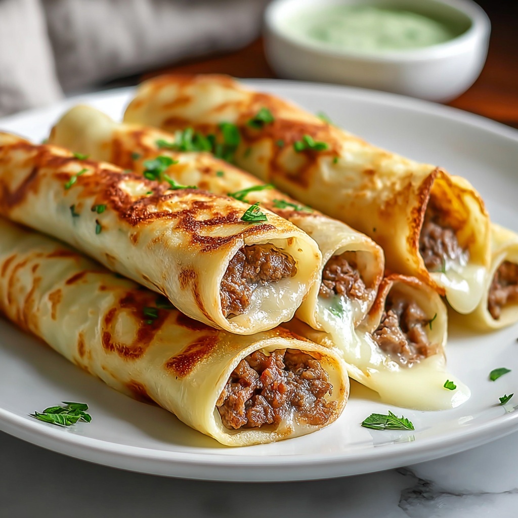 Delicious Keto Philly Cheesesteak Roll-Ups Recipe - Recipe Image