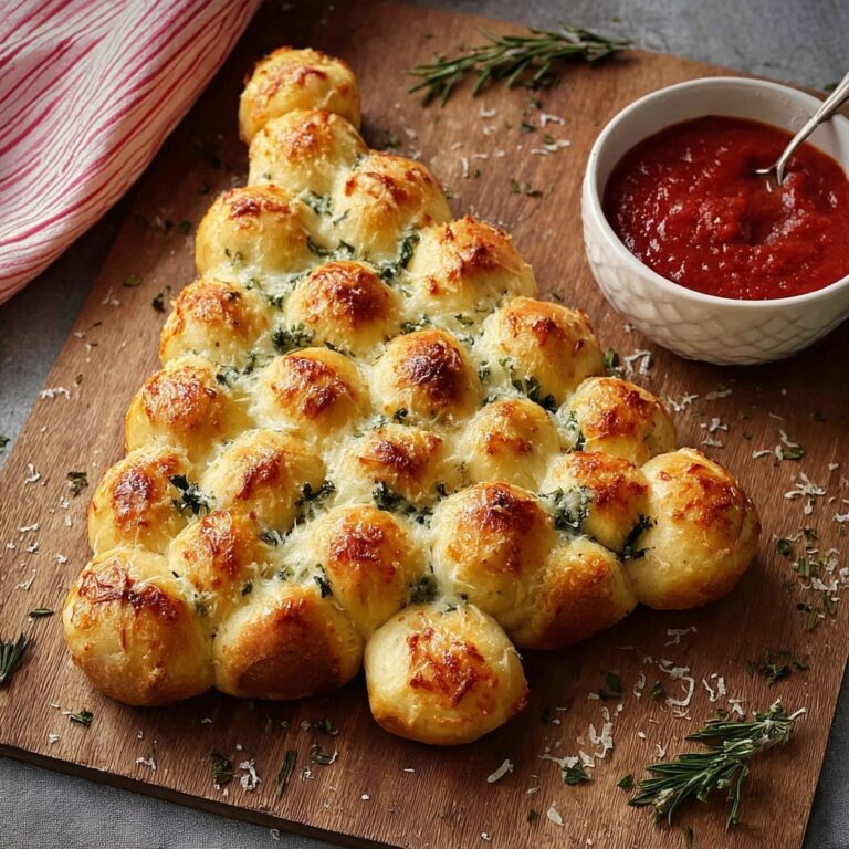 Cheesy Christmas Tree Bread Recipe