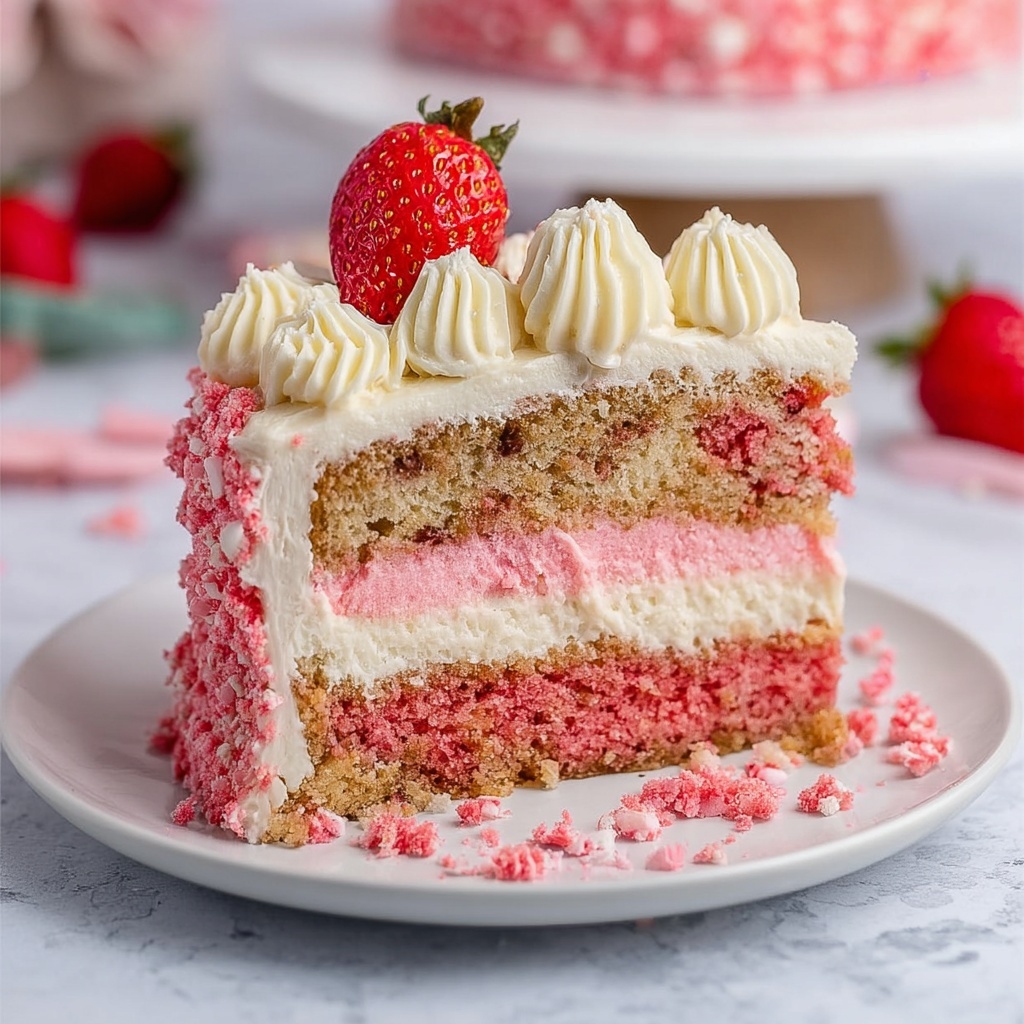 Strawberry Shortcake Cheesecake Recipe - Recipe Image
