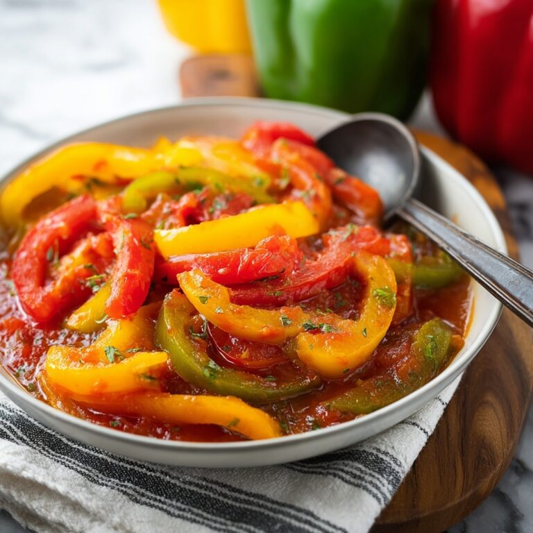 Peperonata – Italian Stewed Peppers Recipe