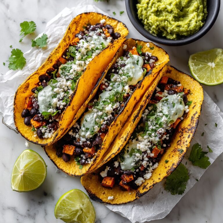 Crispy Chipotle Sweet Potato Tacos with Lime Crema Recipe