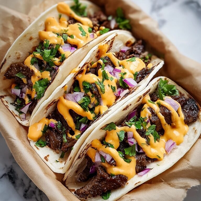 Garlic Butter Honey BBQ Beef Tacos Recipe