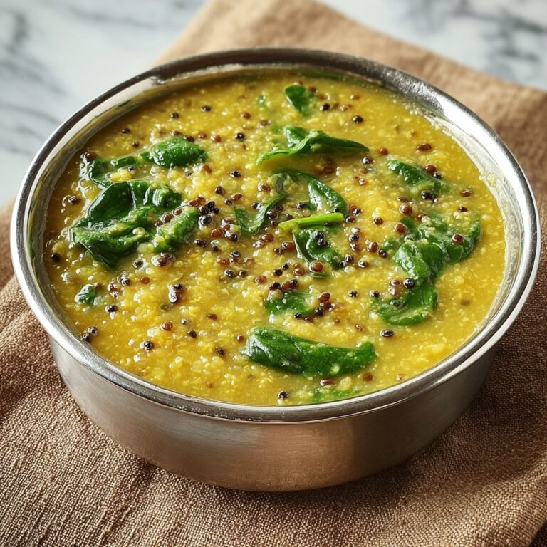 Indian Lentil Curry with Spinach Recipe