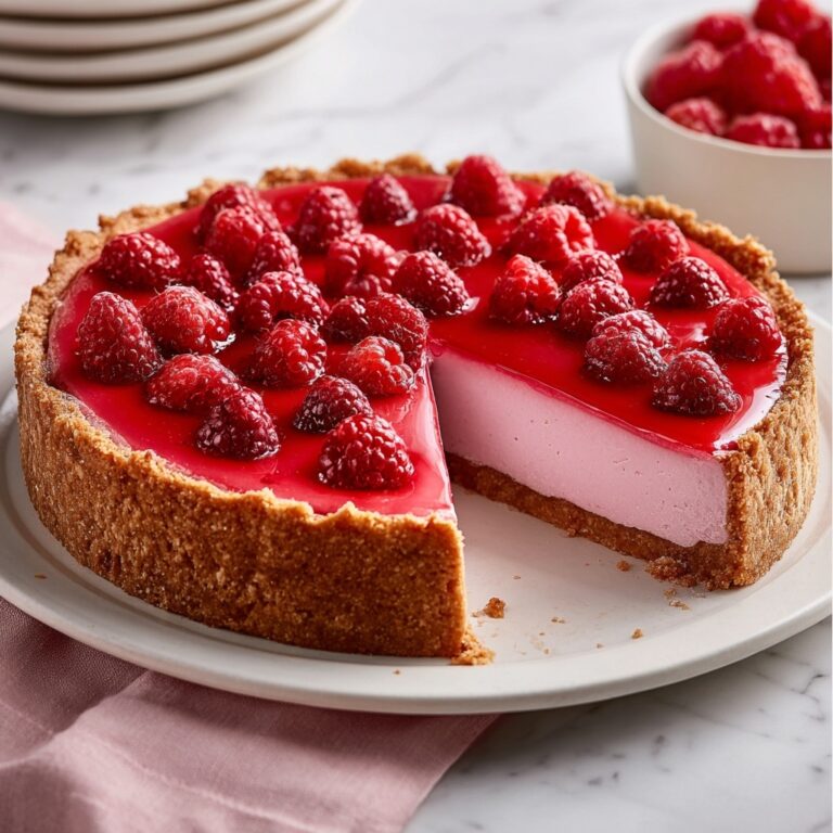 Easy Baked Raspberry Cheesecake Recipe