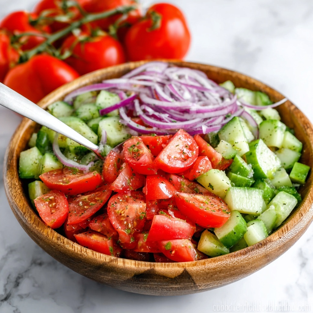 Cucumber and Tomato Salad Recipe - Recipe Image