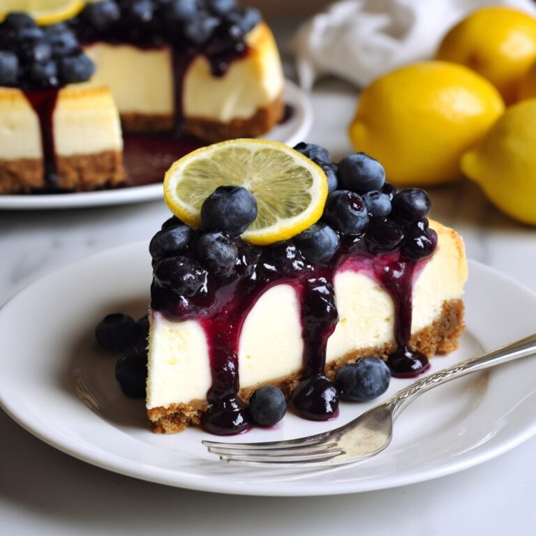 Lemon Blueberry Cheesecake Recipe