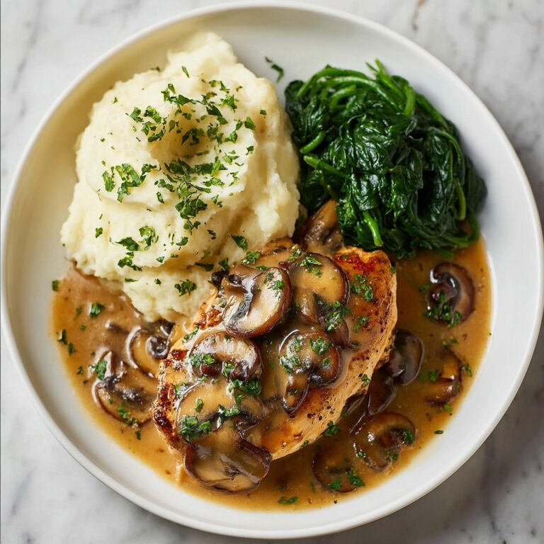 Balsamic Chicken with Creamy Mushroom Sauce Recipe