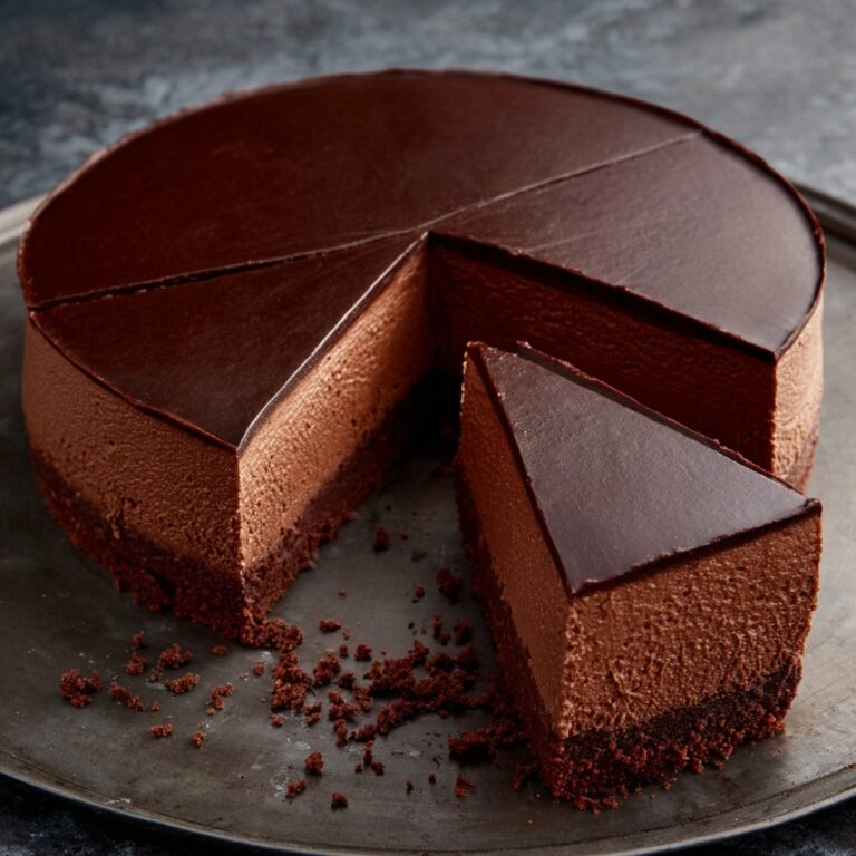 Dark Chocolate Mousse Cake Recipe