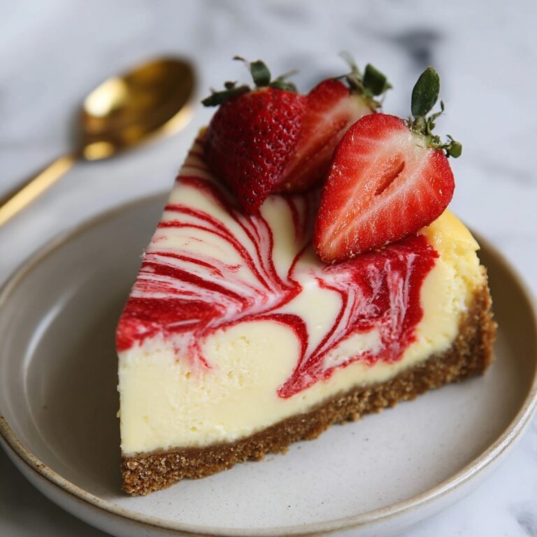Strawberry Swirl Cheesecake Recipe