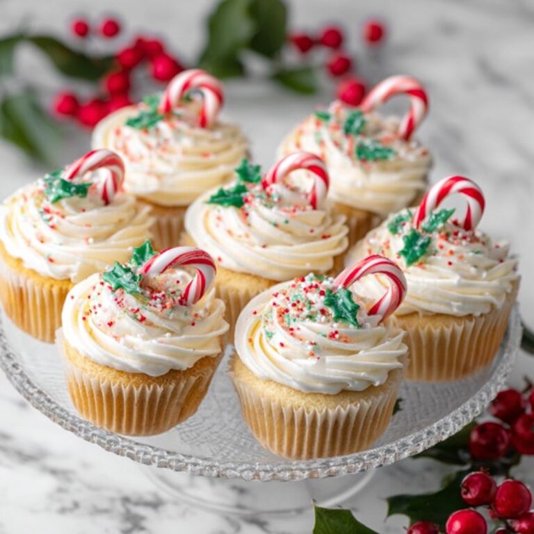 White Chocolate Peppermint Cupcakes Recipe