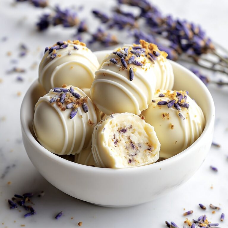 Honey Lavender White Chocolate Truffles Recipe