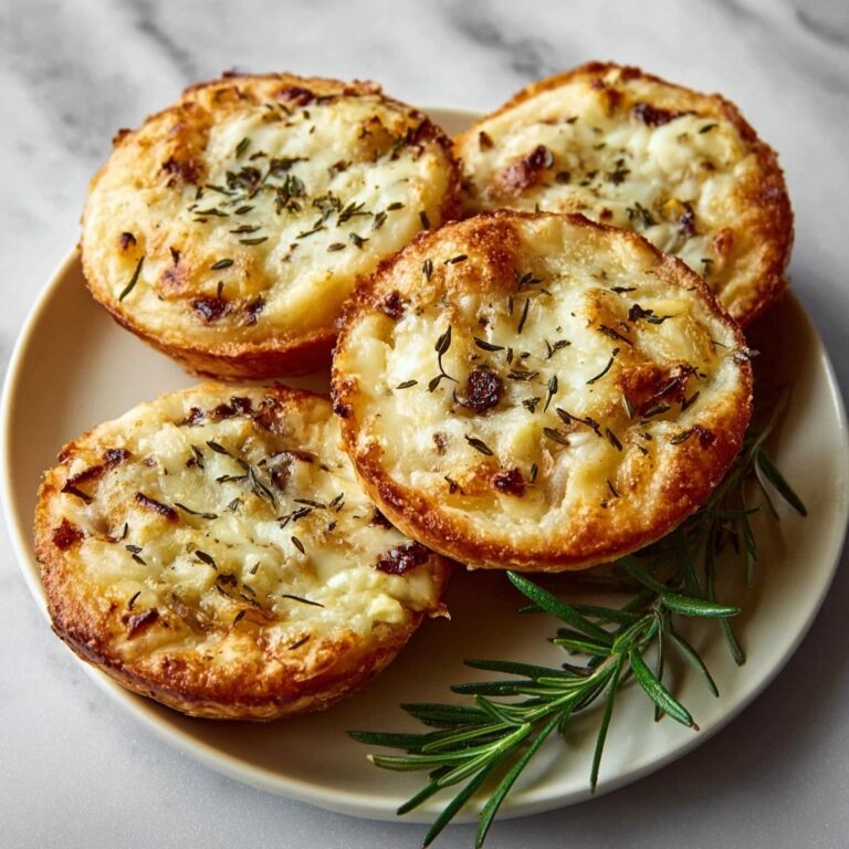 Garlic Rosemary Focaccia Muffins Recipe