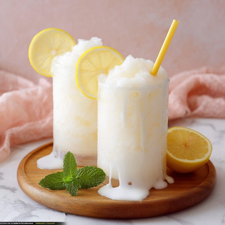 Whipped Frozen Lemonade with Coconut Milk Recipe