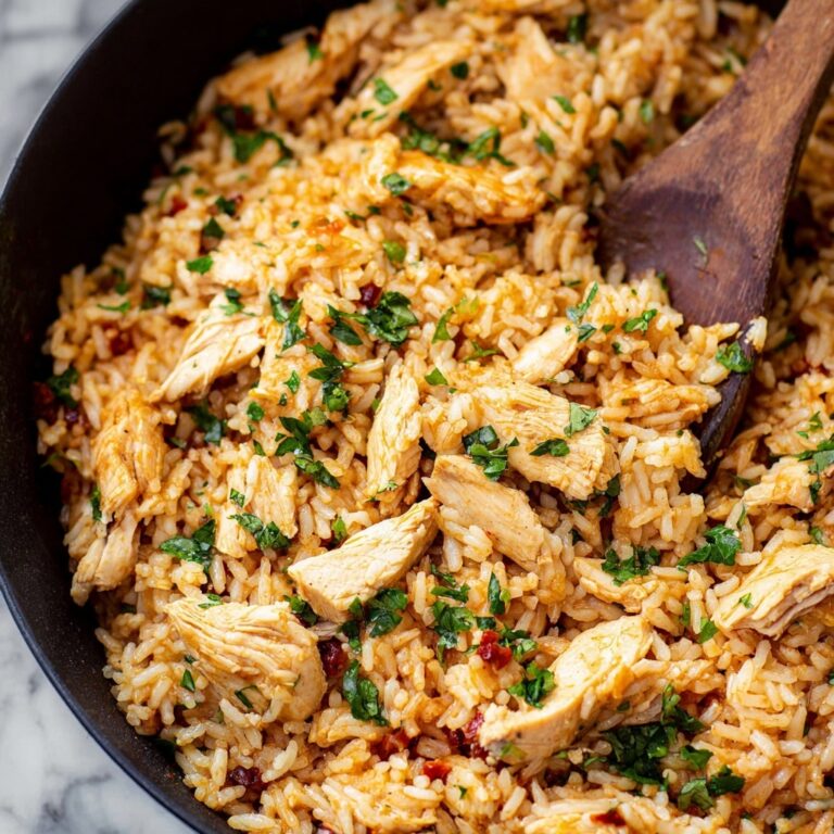 One-Pot Queso Chicken and Rice Recipe