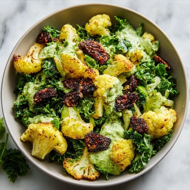 Roasted Cauliflower Green Goddess Salad Recipe