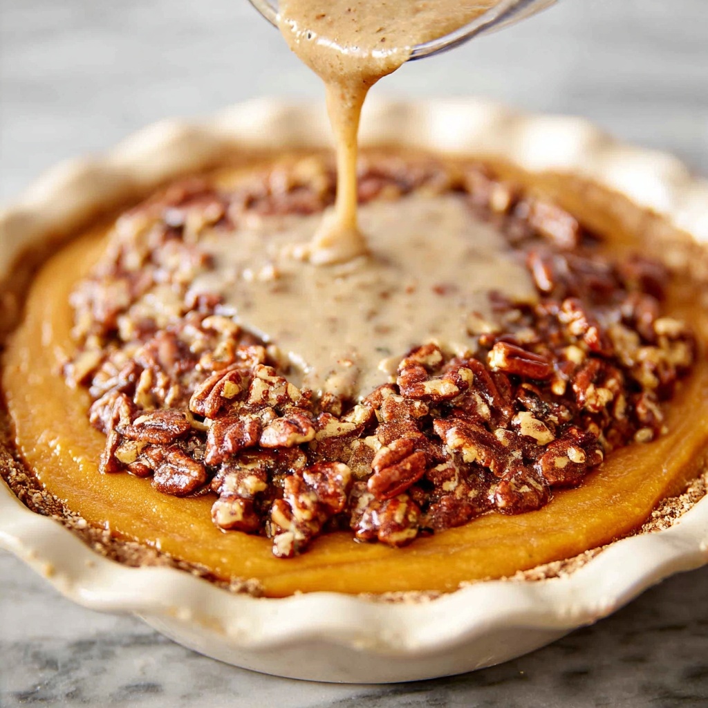 Pumpkin Pecan Pie Recipe - Recipe Image
