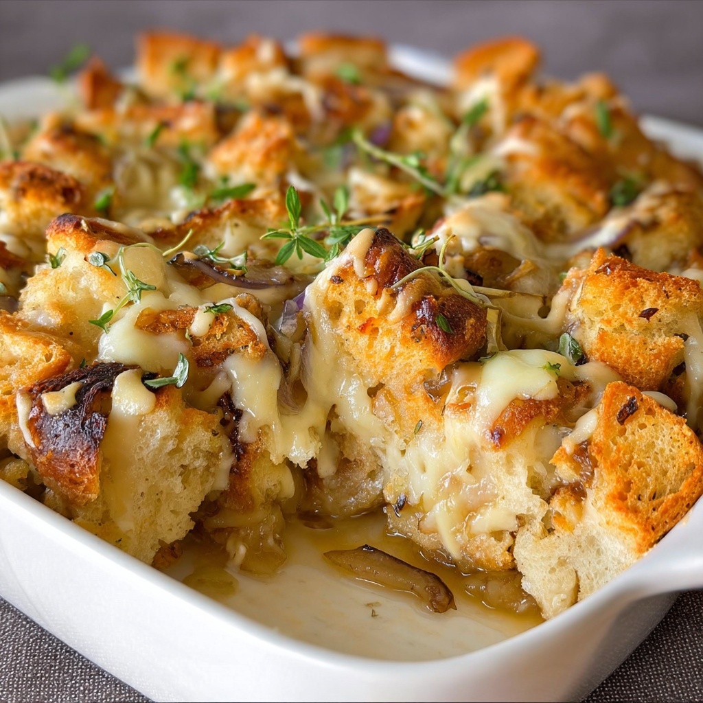 French Onion Mushroom Casserole Recipe - Recipe Image