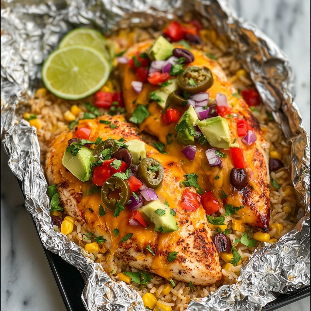 Santa Fe Chicken Foil Packets Recipe - Recipe Image