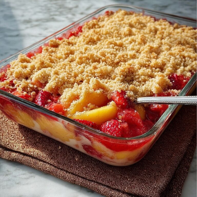 Peach Strawberry Crisp Recipe