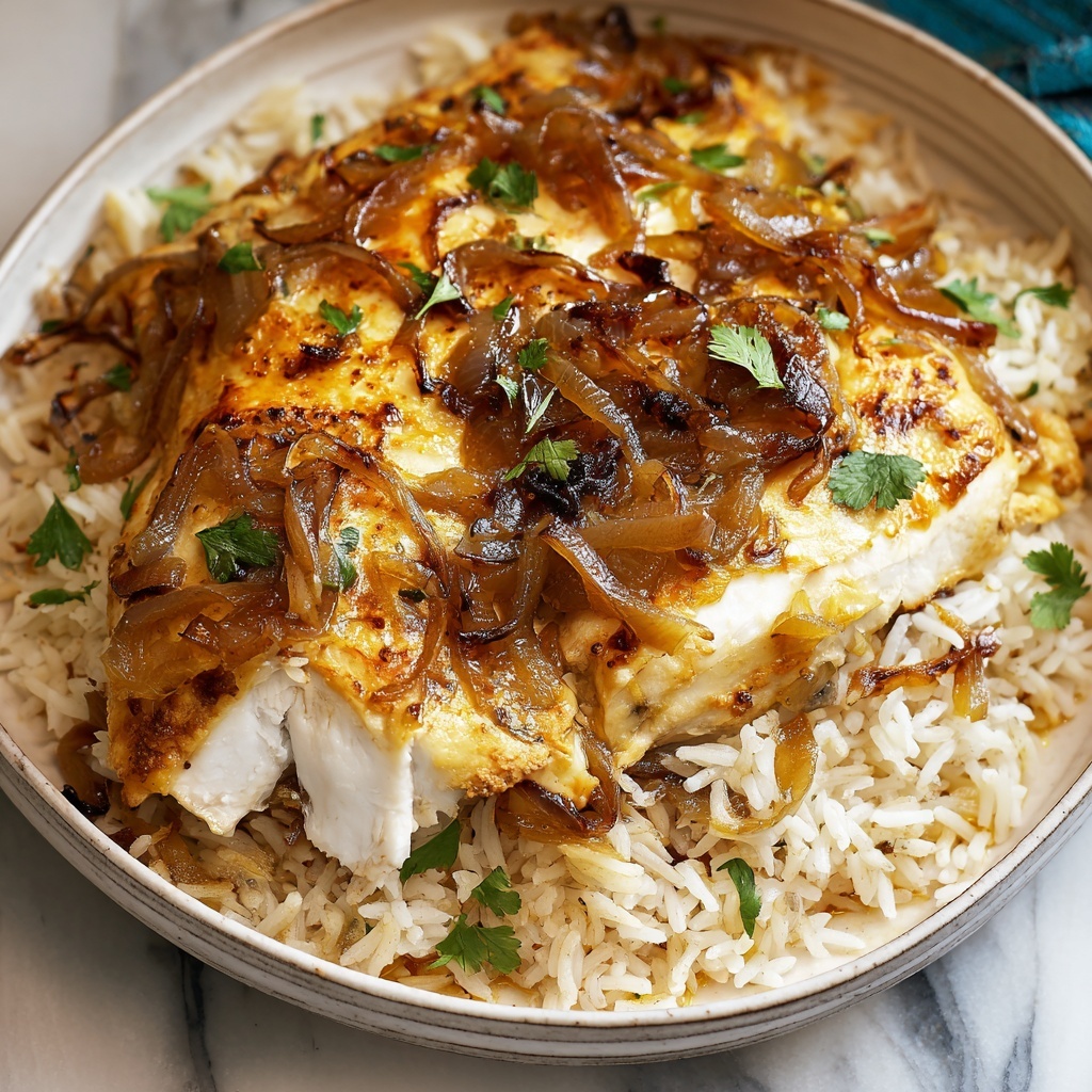 French Onion Chicken & Rice Casserole Recipe - Recipe Image