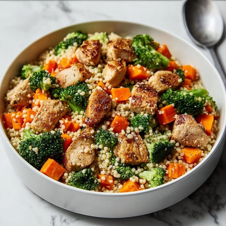 Roasted Butternut Squash, Broccoli, and Cheddar Chicken Couscous Recipe