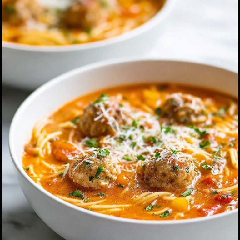 Chunky Italian Meatball Soup Recipe