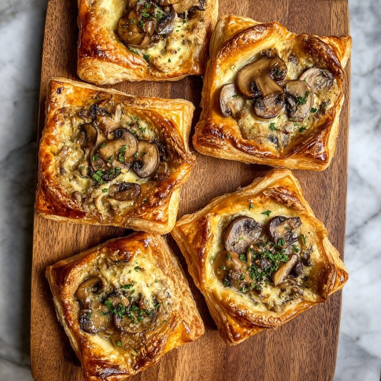 Mushroom, Shallot and Herbed Goat Cheese Tarts Recipe
