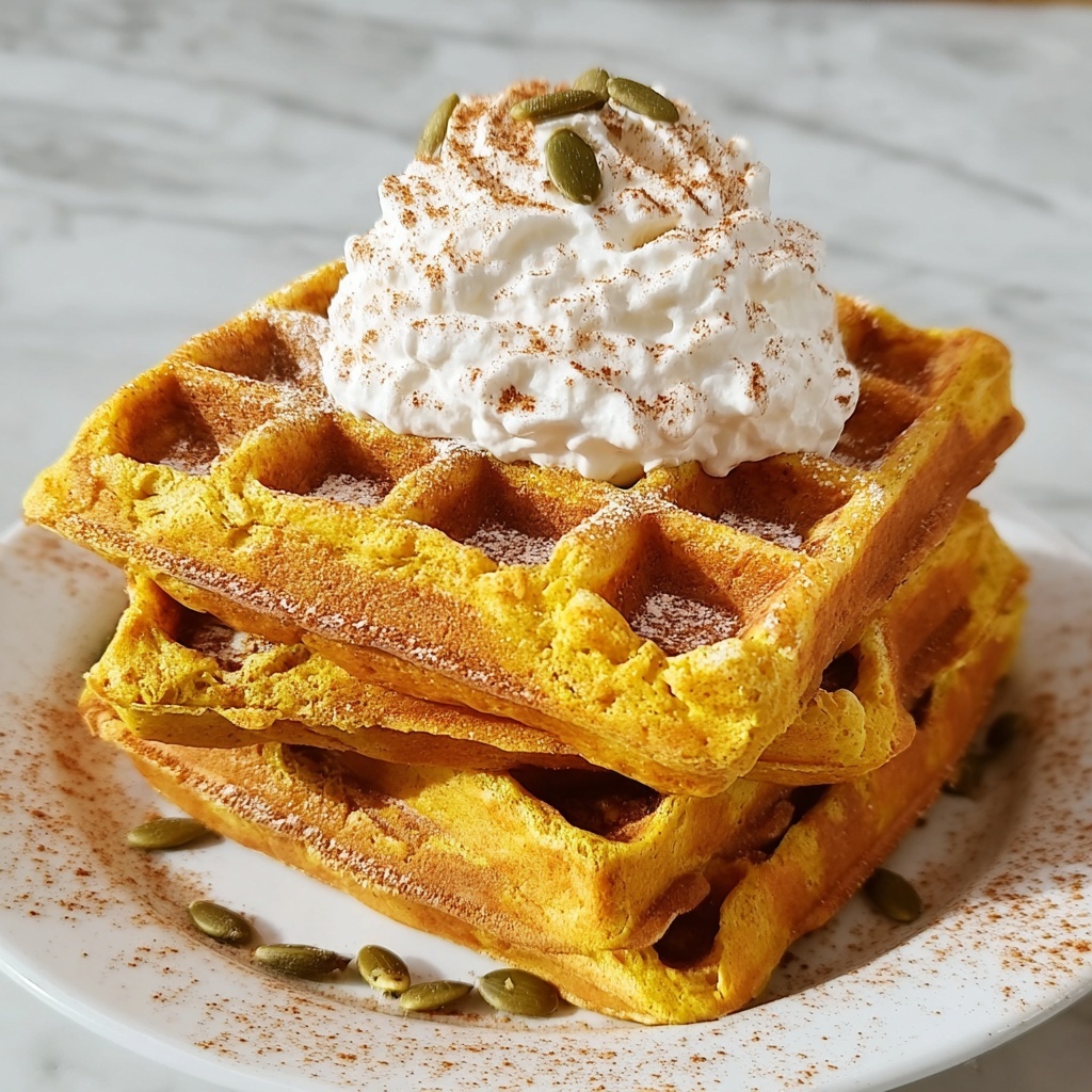 Pumpkin Protein Waffles Recipe - Recipe Image