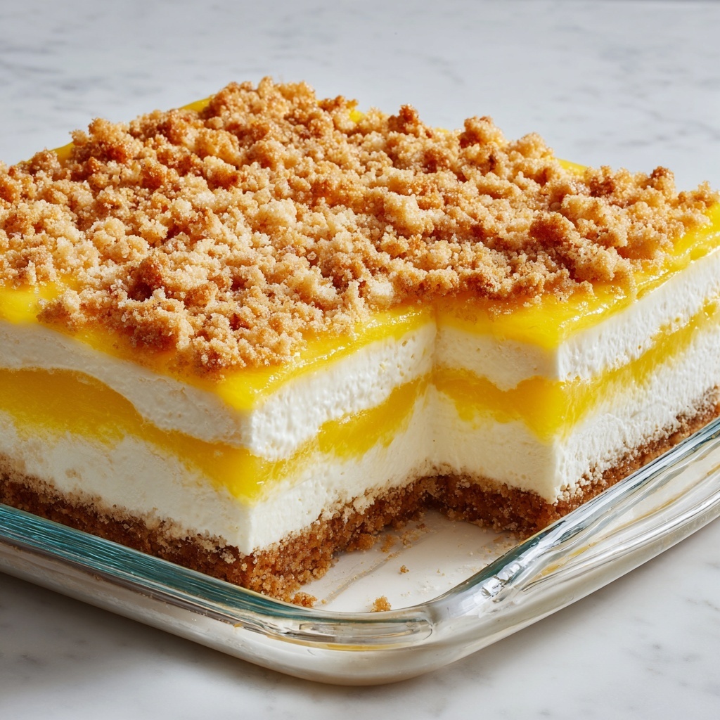 Lemon Cream Cheese Dump Cake Recipe - Recipe Image