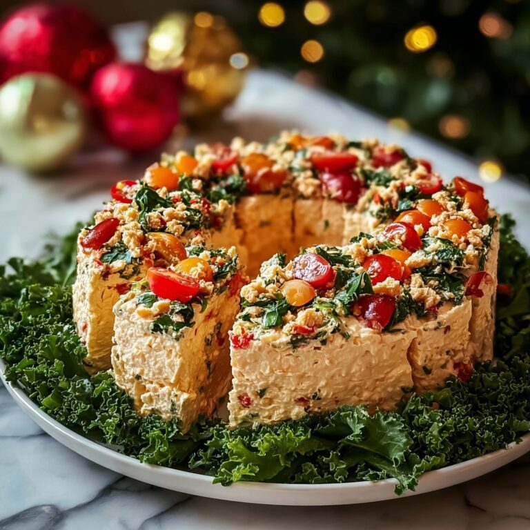 Christmas Taco Cheese Ball Wreath Recipe